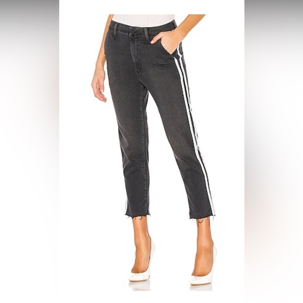 The Shaker Prep /  Mr. Black Racer MOTHER denim jeans fray revolve summer $190